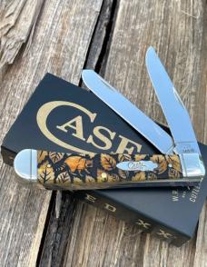 CASE XX ** SFO 2024 ANTIQUE BONE WLDLIFE SERIES RACOON TRAPPER 