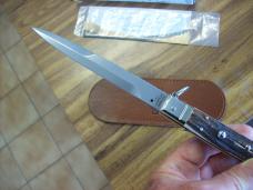 A.G.A. Campolin "The Sicilian" 12" Fighting Knife Maniago, Italy Genuine Stag/Antler UNUSED NIB.