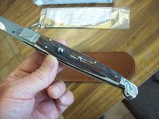 A.G.A. Campolin "The Sicilian" 12" Fighting Knife Maniago, Italy Genuine Stag/Antler UNUSED NIB.