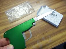 A.G.A. Campolin Rare Italian Gun Knife in Green Circa 2019 UNUSED W/Box