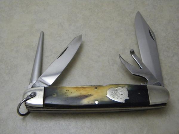 PAL Brand Germany 1924-1939 Horn Large Utility/Scout Knife