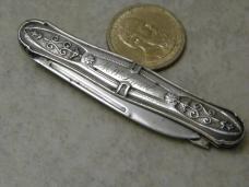 Vintage Sterling Silver Two Blade Fruit Knife