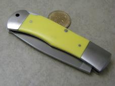 A.G. Russell Yellow Lockback Knife 