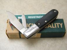 Buck USA Black Saw Cut Delrin Barlow Knife c.1999 NIB