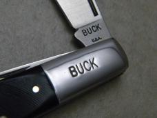 Buck USA Black Saw Cut Delrin Barlow Knife c.1999 NIB