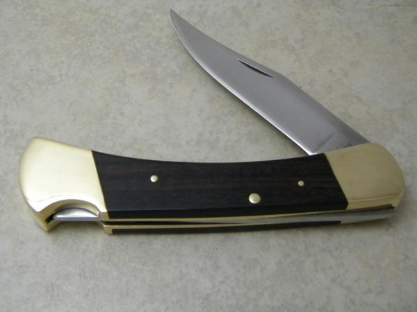 Buck USA 2nd Version Wood Lockback Knife c. 1968-70 Buck USA 2nd Version Wood Lockback Knife c. 1968-70