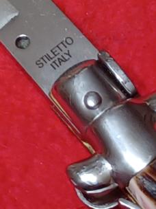 11" Stiletto Italy Stag horn. 