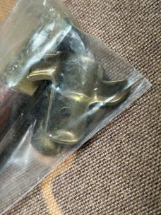Vtg EdgeCo 9” Italian Stiletto Switchblade kit Brass/Wood RARE MINT NOS sealed unassembled original 