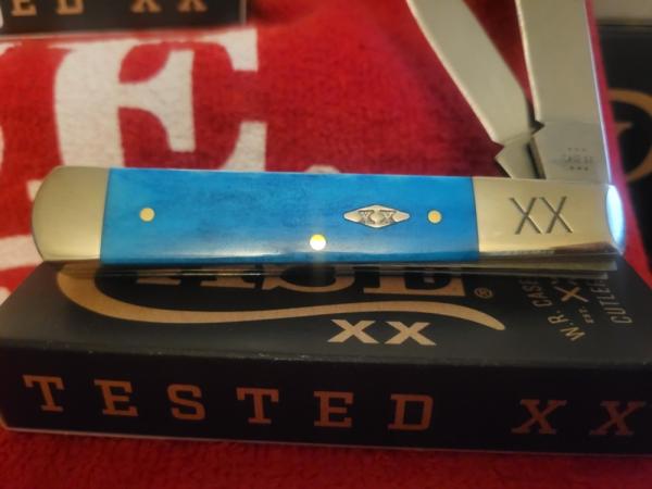 Case xx sfo Caribbean blue smooth razor