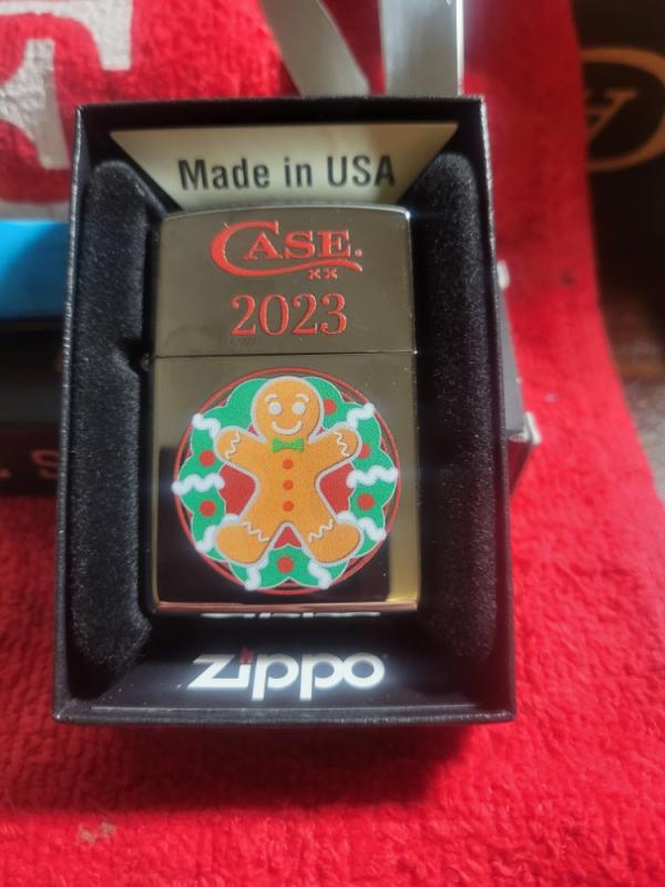 Case xx zippo 2023 Christmas gingerbread man