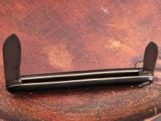 Press Button Knife Company -Walden Knife Co - Black Handle Pen Knife 