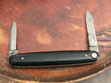 Press Button Knife Company -Walden Knife Co - Black Handle Pen Knife 