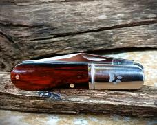 New! RoseCraft Blades Otter Creek Barlow Yellow Sandalwood RCT020 D2 Clip Point