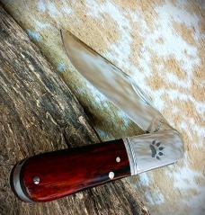 New! RoseCraft Blades Otter Creek Barlow Yellow Sandalwood RCT020 D2 Clip Point
