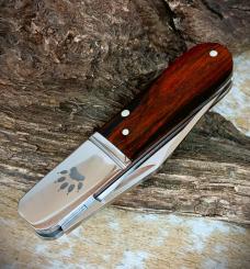 New! RoseCraft Blades Otter Creek Barlow Yellow Sandalwood RCT020 D2 Clip Point
