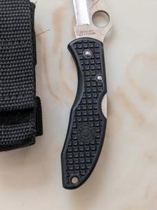 Used Rare Everest Spyderco FRN Handle Fat Belt Clip