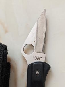 Used Rare Everest Spyderco FRN Handle Fat Belt Clip