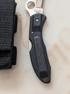 Used Rare Everest Spyderco FRN Handle Fat Belt Clip
