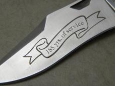 A.G. Russell 2008 Texas Ranger Micarta Lockback Gunstock Knife 