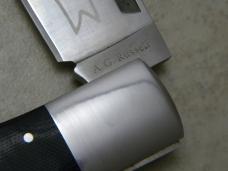 A.G. Russell 2014 Texas Ranger 191 Years of Service Micarta Lockback Gunstock Knife 
