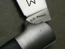 A.G. Russell 2011 Texas Ranger 188 Years of Service Micarta Toothpick Knife 