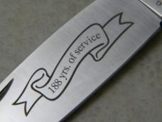 A.G. Russell 2011 Texas Ranger 188 Years of Service Micarta Toothpick Knife 