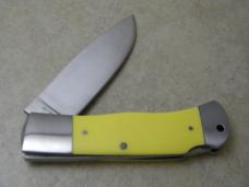 A.G. Russell Yellow Lockback Knife 