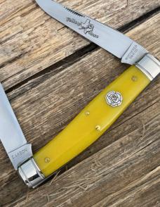 GEC NORTHFIELD ** 812122 SMOOTH YELLOW ROSE BONE MUSKRAT (GK)