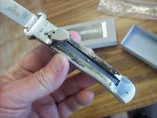 Hubertus Knife Shellpuller Patronenzieher Solingen Germany Stag/Antler Large Size 11 UNUSED NIB.