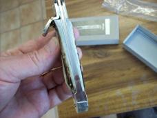 Hubertus Knife Shellpuller Patronenzieher Solingen Germany Stag/Antler Large Size 11 UNUSED NIB.