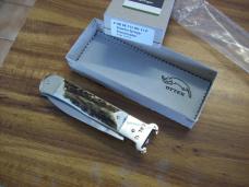 Hubertus Knife Shellpuller Patronenzieher Solingen Germany Stag/Antler Large Size 11 UNUSED NIB.