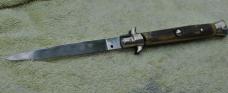 Italian Stiletto Older 6" Closed 11" Out Factory Edge No Peek No Shell Rostfrei Only Thick Old Stag 