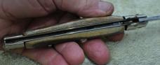 Italian Stiletto Older 6" Closed 11" Out Factory Edge No Peek No Shell Rostfrei Only Thick Old Stag 