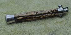 Italian Stiletto Kris 'B' Over Rostfrei Stiletto Siciliano 6" Open 11" Thick Stag Tight No Play