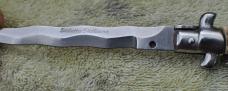Italian Stiletto Kris 'B' Over Rostfrei Stiletto Siciliano 6" Open 11" Thick Stag Tight No Play