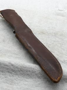 Vintage Kutmaster Stacked Leather Handle Fighting Knife
