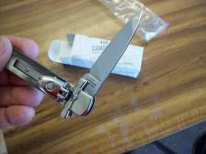 A. G. A. Campolin Dominus Lever Maltese Cross 6 Incher W/Brazilian Horn Handles  NIB