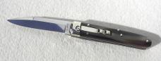 AGA CAMPOLIN BARON 8" AUTOMATIC BRAZILIAN HORN NICKEL SILVER CAMPOLIN ITALY W/BOX & POUCH