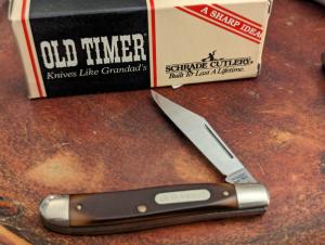 Vintage Single Blade Old Timer Schrade 120T Brand New In Box