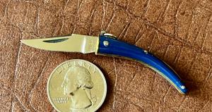 Rare Miniature Catalana Keychain Folding Knife, Italy, Unused