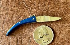 Rare Miniature Catalana Keychain Folding Knife, Italy, Unused