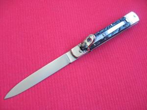 Rare Vintage Indiana Italian Slim Leverlock Switchblade Knife