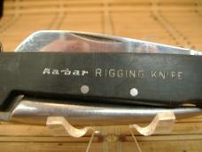 KABAR RIGGERS KNIFE #1121 U.S.A. MADE & ORIGINAL LEATHER BELT SHEATH ALL IN EXCELLENT USED CONDITION