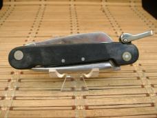 KABAR RIGGERS KNIFE #1121 U.S.A. MADE & ORIGINAL LEATHER BELT SHEATH ALL IN EXCELLENT USED CONDITION