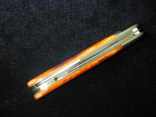 Great Eastern Cutlery Northfield GEC Red Sawcut Bone Bullet End Barlow Knife 781224 NIT Made In USA