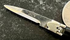 Rare Deerfoot Lever Lock Miniature Keychain Switchblade Knife, Japan, Unused 