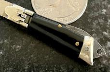 Rare Deerfoot Lever Lock Miniature Keychain Switchblade Knife, Japan, Unused 