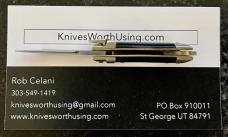 Rare Deerfoot Lever Lock Miniature Keychain Switchblade Knife, Japan, Unused 