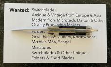 Rare Deerfoot Lever Lock Miniature Keychain Switchblade Knife, Japan, Unused 
