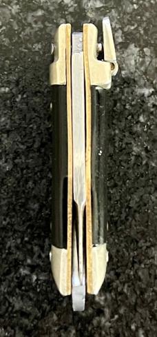 Rare Deerfoot Lever Lock Miniature Keychain Switchblade Knife, Japan, Unused 